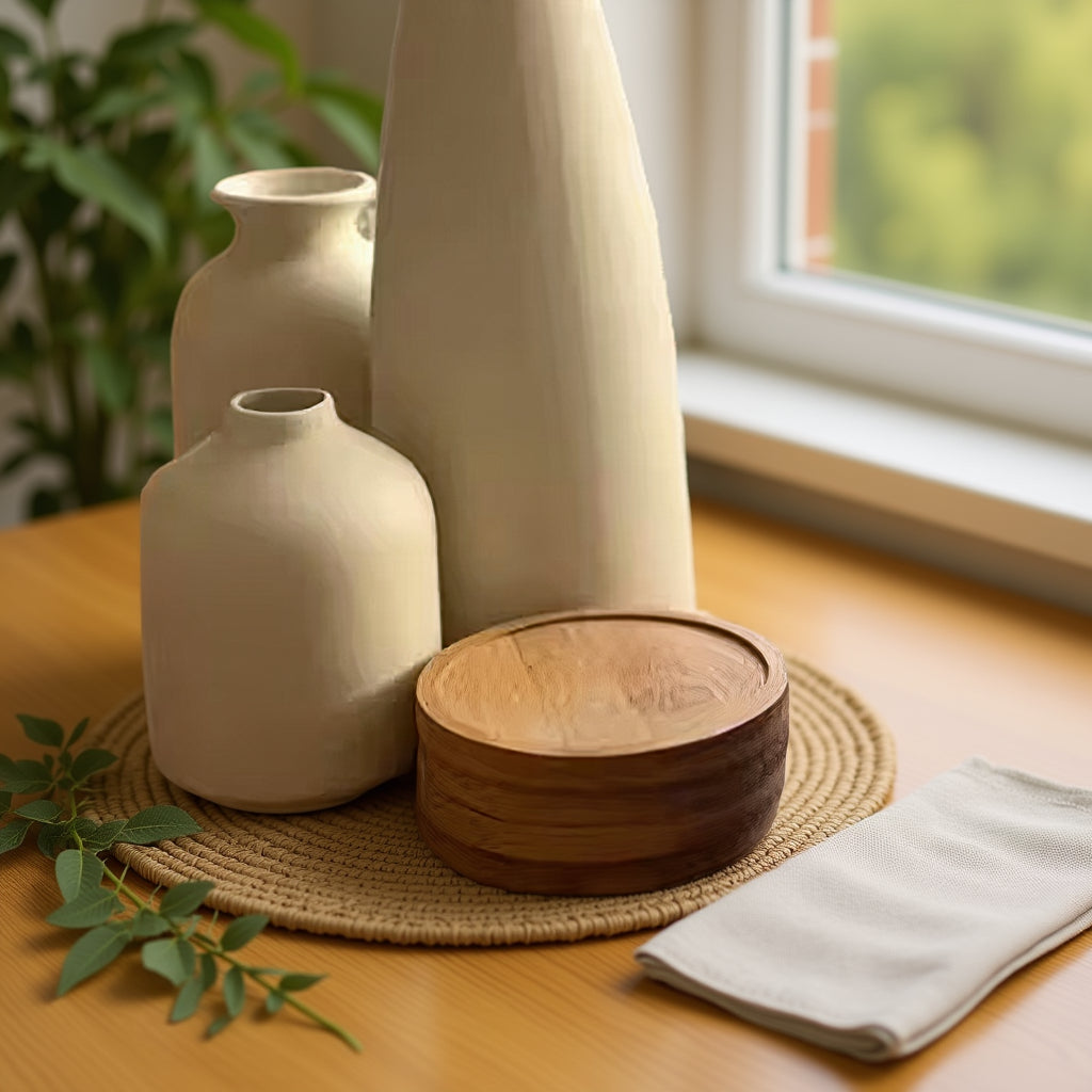 Bambu – Runda Underlägg 4-pack (Gravyr)