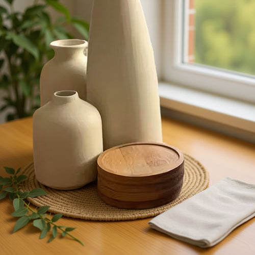 Bambu – Runda Underlägg 4-pack (Gravyr)