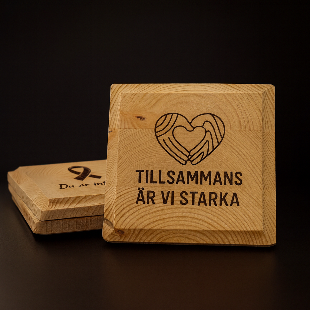 Stöd-underlägg 4-pack – Barncancerfonden