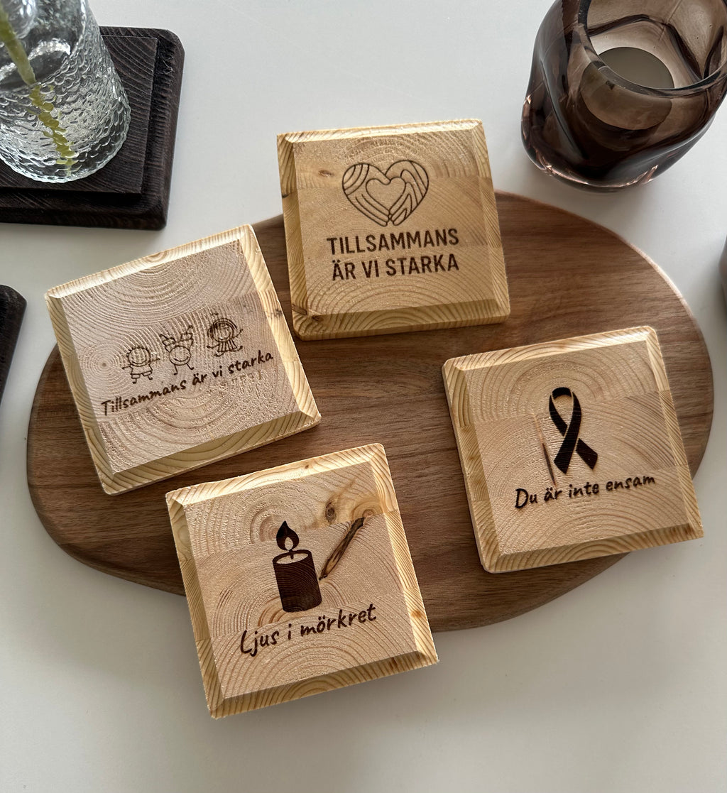 Stöd-underlägg 4-pack – Barncancerfonden