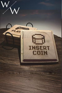 Furu – Gaming Underlägg 4-pack (Lasergravyr)