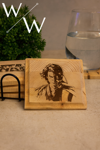 Furu – Rymd Underlägg 4-pack (Lasergravyr)